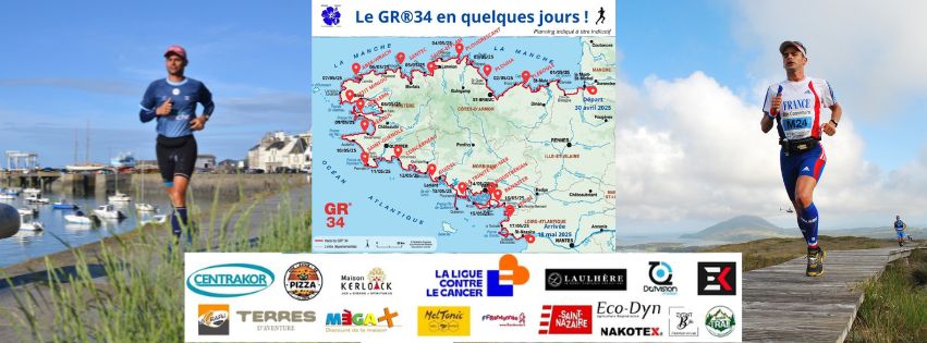 Erik Clavery en passe de battre le record du GR34 🌊