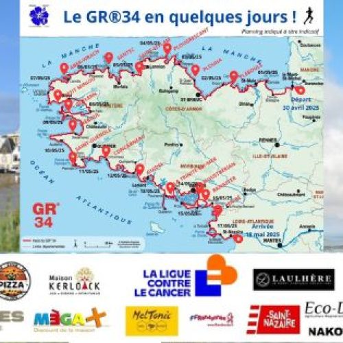 Erik Clavery en passe de battre le record du GR34 🌊