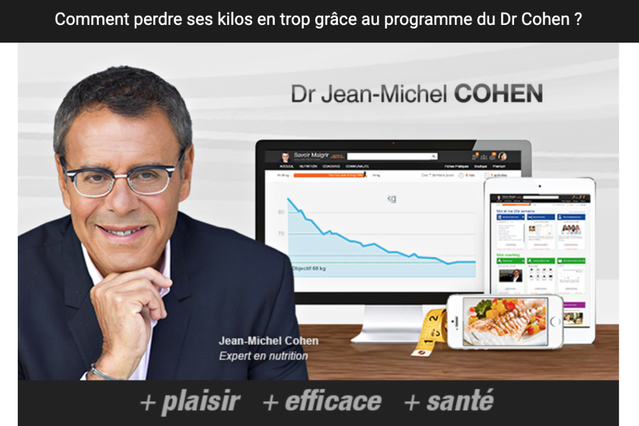 Jean Michel Cohen Savoirmaigrir.fr : une méthode efficace pour perdre du poids durablement ? 🍏